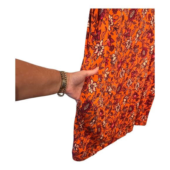 Lands End Dress Women's 2X Multi Cover Up Tropical Floral Print - Picture 3 of 7